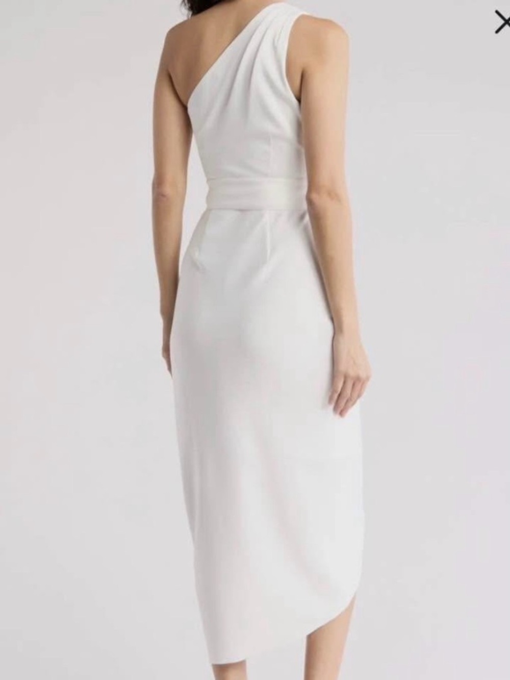 Ted Baker One-Shoulder Wrap Midi Dress in white - Picture 2 of 4